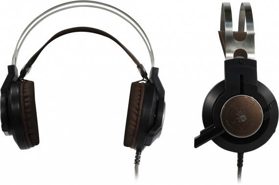 Наушники с микрофоном A4Tech Bloody G430 <Black-Brown> (с регулятором громкости, шнур 2.2м, USB)